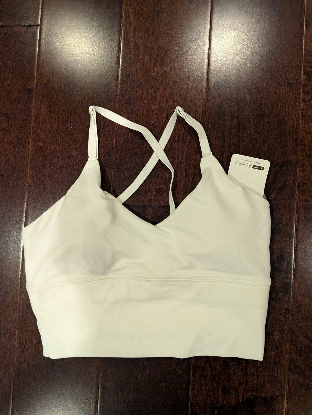 Nwt White Sports Bra Xs Crossbody